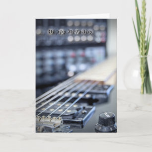 Gitarrist-Geburtstagskarte Karte