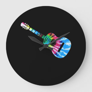 Gitarrist Gift Große Wanduhr
