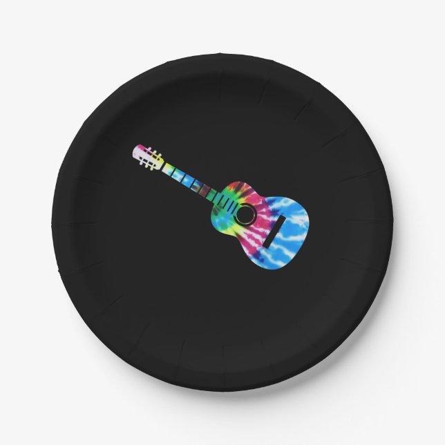 Gitarrist Gift Pappteller (Vorderseite)