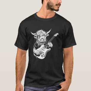 Gitarrist Gitarre - Kuhbauer Züchter Ayrshire-Katz T-Shirt