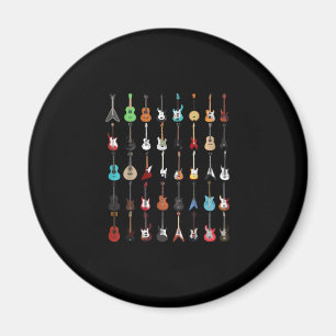 Gitarrist Gitarre Musical Instrument Rock and Roll Magnet