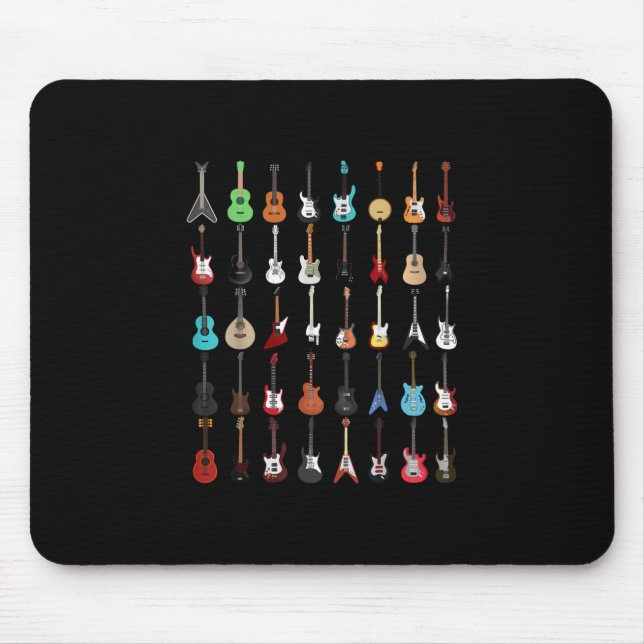 Gitarrist Gitarre Musical Instrument Rock and Roll Mousepad (Vorne)