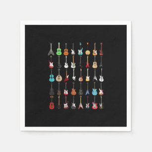 Gitarrist Gitarre Musical Instrument Rock and Roll Serviette