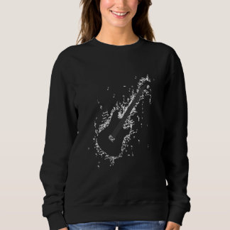 Gitarrist Gitarre Notizzettel Sweatshirt