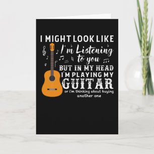 Gitarrist Gitarre Player Electric Funny Gift Idee Karte