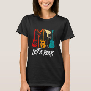 Gitarrist Gitarre Spieler Rockmusik Liebhaber Männ T-Shirt