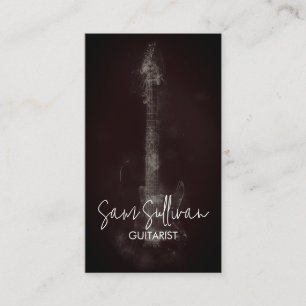 Gitarrist Gitarrist Musiker Visitenkarte