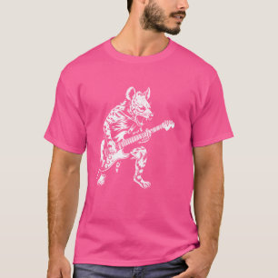 Gitarrist Guitar - Gitarrenspieler Hyena Vater Mam T-Shirt