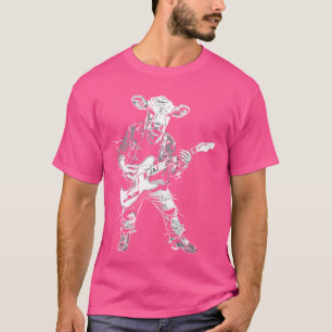 Gitarrist Guitar - Kuh Bauer Züchter Hereford Cat T-Shirt