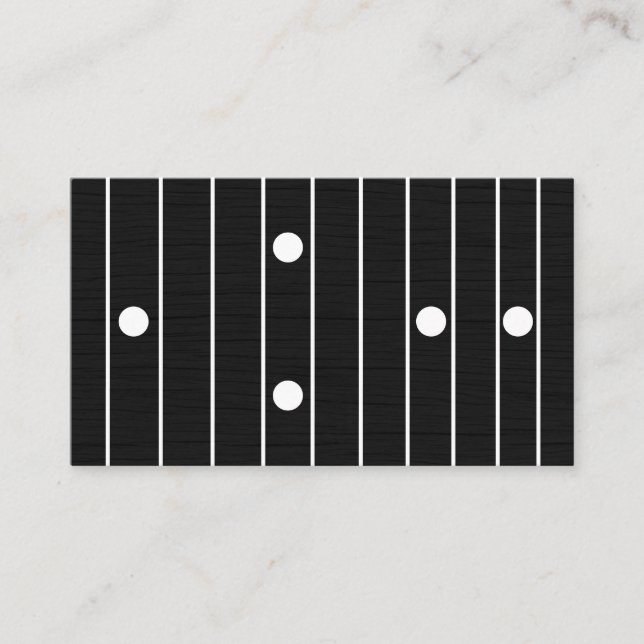 Gitarrist Guitar Lessons Music Teacher Instructor Visitenkarte (Vorderseite)