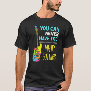 Gitarrist horten E-Bass zu viele Gitarren T-Shirt