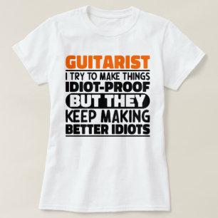 Gitarrist Ich versuche, Dinge Gitarrist-Liebhaber T-Shirt