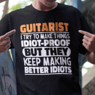 Gitarrist Ich versuche, Dinge Gitarrist-Liebhaber T-Shirt