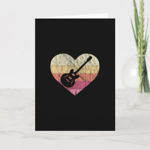 Gitarrist liebt es, Blues-Gitarre zu spielen Karte