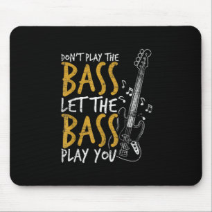 Gitarrist Ließ die Bass Gitarre Geburtstag Mousepad