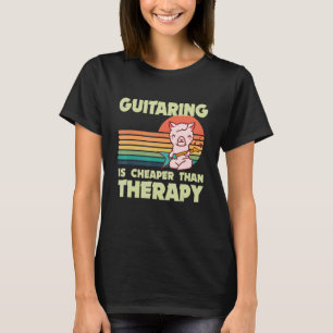 Gitarrist Llama Rock Gitarrist Musiker Gui T-Shirt