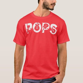 Gitarrist Lover Gitarrist Pops Funny Music Fathers T-Shirt