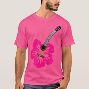 Gitarrist Music Hibiskus Hawaiian Blume Hawaii Wom T-Shirt