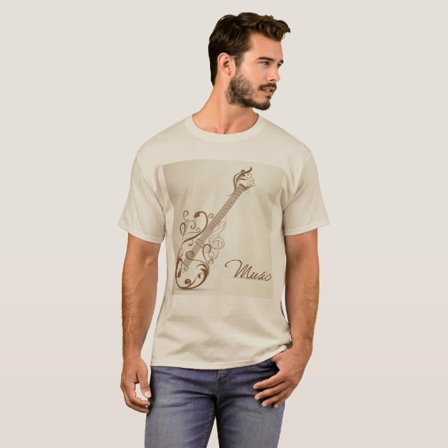 Gitarrist Music Shirt (Vorne ganz)