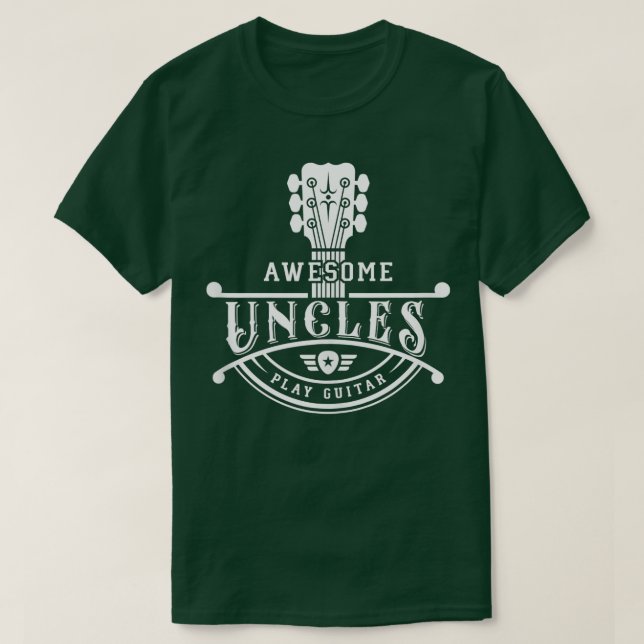 GItarrist Musician Phantastisch Uncles spielen Git T-Shirt (Design vorne)