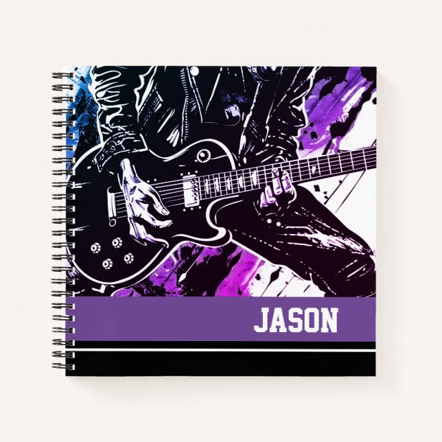 Gitarrist-Notebook Notizbuch (Vorderseite)