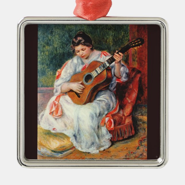 Gitarrist Ornament Aus Metall (Vorne)