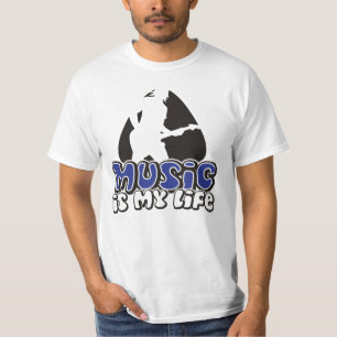 Gitarrist Plectrum - Musik ist mein Leben T-Shirt