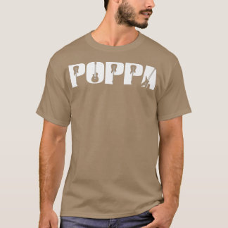 Gitarrist Poppa Funny Music Gitarre Lover Vathers T-Shirt