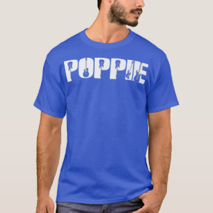 Gitarrist Poppie Funny Music Gitarre Lover Vathers T-Shirt