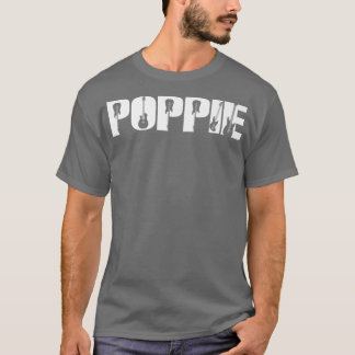 Gitarrist Poppie Funny Music Gitarre Lover Vathers T-Shirt