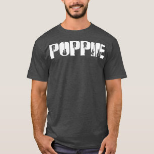 Gitarrist Poppie Funny Music Gitarre Lover Vathers T-Shirt