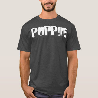 Gitarrist Poppie Funny Music Gitarre Lover Vathers T-Shirt