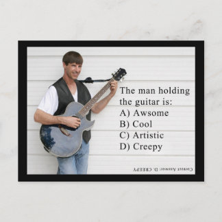 Gitarrist Postkarte