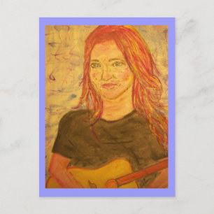 Gitarrist Postkarte