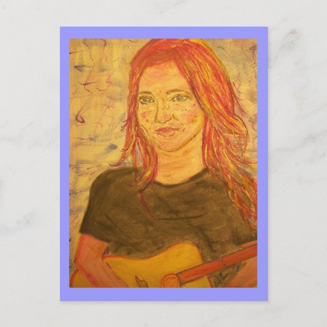 Gitarrist Postkarte (Vorderseite)
