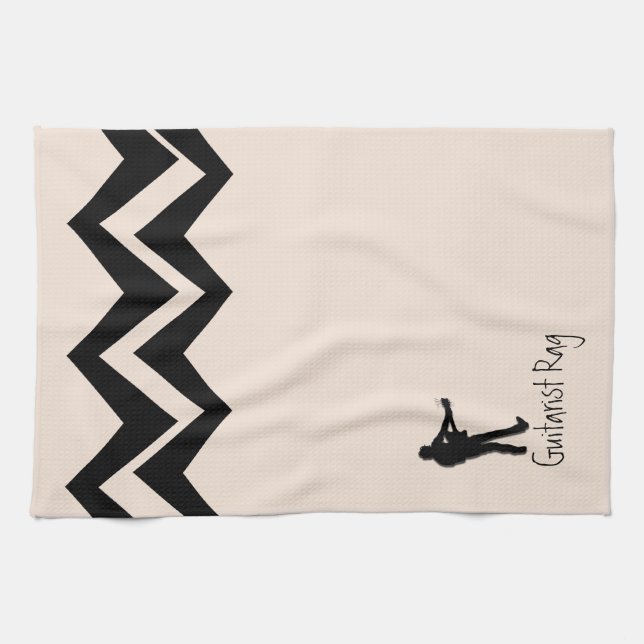 Gitarrist Rag Custom Art-Deko Handtücher (Horizontal)