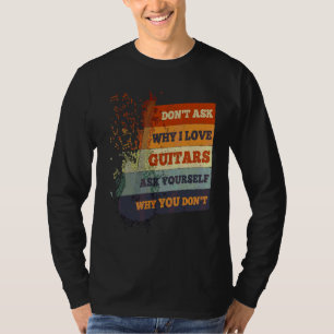 Gitarrist Retro Grunge Vintag Distress Gitarre Gr T-Shirt
