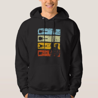 Gitarrist Retro Vintage Gitarre Hoodie