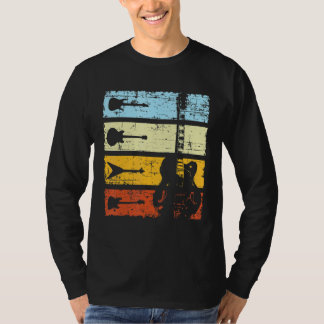 Gitarrist Retro Vintage Gitarre T-Shirt