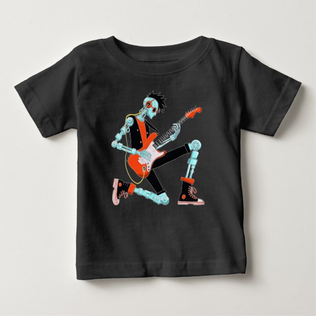 Gitarrist Robot Baby T-shirt (Vorderseite)