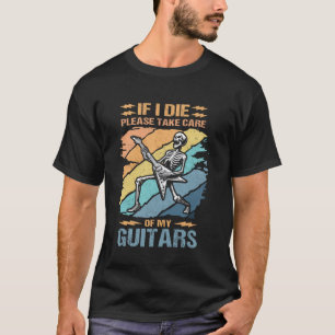 Gitarrist Rockmusiker Lustiger Gitarrenspieler T-Shirt