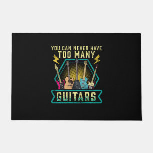 Gitarrist Sie können nie zu viele Gitarren Xmas ha Fußmatte