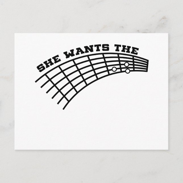 Gitarrist Spaß Postkarte (Vorderseite)