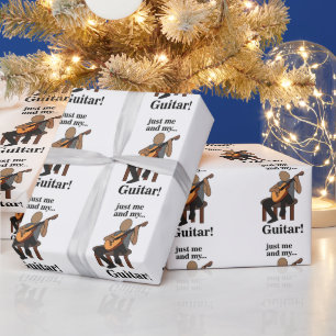 Gitarrist spielt Gitarre Geburtstag Geschenkpapier