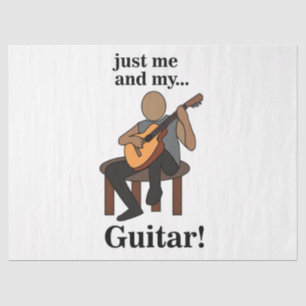 Gitarrist spielt Gitarre Geburtstag Seidenpapier