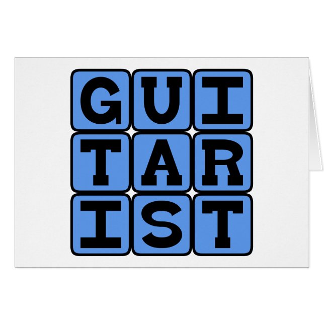Gitarrist, Streichmusiker (Vorderseite (Horizontal))