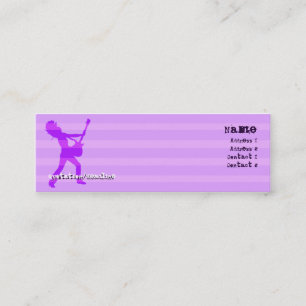 Gitarrist Stripes Lila - dünn Mini Visitenkarte