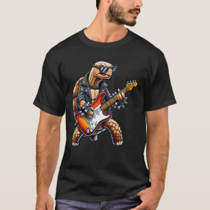 Gitarrist Tortoise E-Gitarre Konzert Musik M T-Shirt
