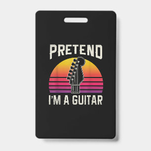 Gitarrist Tu so, als wäre ich ein Gitarren-Geburts Ausweis