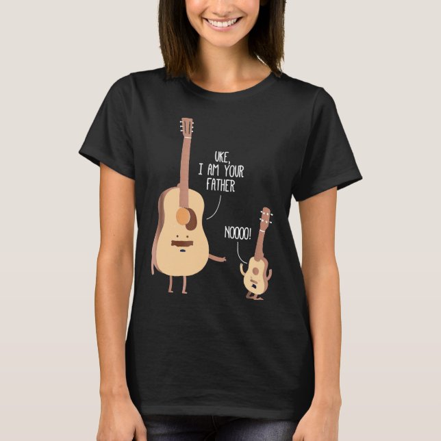 Gitarrist: Uke I Bin Your Vater T Shirt Ukulele G (Vorderseite)